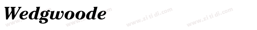 Wedgwooden Bo i字体转换